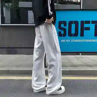 拓菲 解构弯刀卫裤秋冬款直筒宽松阔腿美式运动长裤休闲裤 男女同款