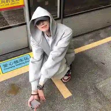 拓菲 美式高街复古纯色重磅连帽开衫 日常通勤百搭无性别穿搭卫衣 男女同款