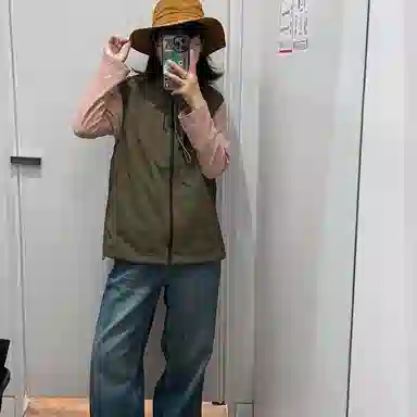 拓菲 山系徒步登山机能风立领背心男秋季三防宽松速干外套美式夹克马甲 男女同款