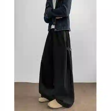 拓菲 宽松直筒潮牌美式阔腿休闲裤 男女同款
