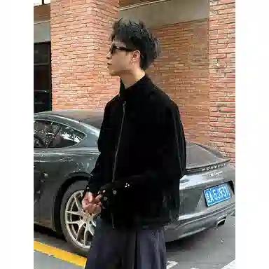 拓菲 美拉德哈灵顿美式立领舒适工艺高街夹克 男女同款