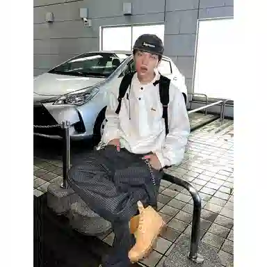 拓菲 美式重磅亨利领潮牌刺绣宽松套头休闲长袖上衣服卫衣男款 男女同款