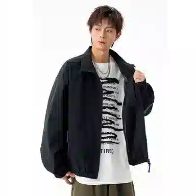 拓菲 纯色外套女款早秋巨好看运动棒球服防风冲锋衣夹克 男女同款