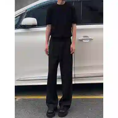 拓菲 薄款速干垂坠感裤子直筒微喇裤西装裤 男款
