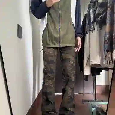 拓菲 薄款迷彩潮牌痞帅炸街工装牛仔裤 男女同款