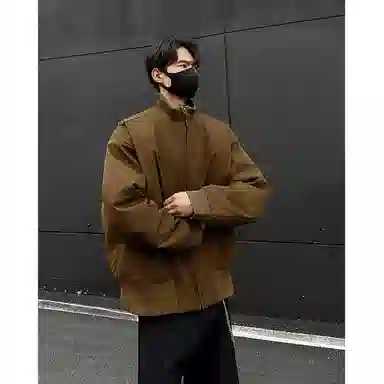 拓菲 高级感廓形飞行男秋美式潮牌复古立领棒球服百搭休闲外套夹克 男女同款