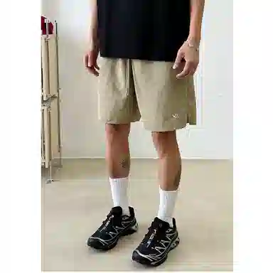 拓菲 日系复古刺绣男款夏季户外运动机能风工装裤子宽松百搭五分裤休闲短裤 男女同款