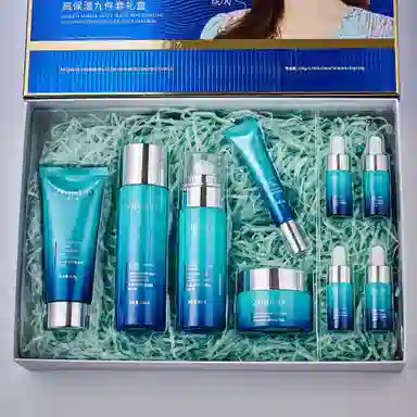 致朵 海洋巨藻水润高保湿九件套 舒缓维稳淡痘印淡斑紧致保湿滋润清爽修护补水控油清洁淡化眼袋补水滋润型紧致毛孔