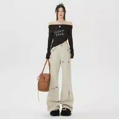 FOREST LIBRARY Wide Leg Cargo Pants