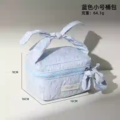 吉圣瑞 小香风蝴蝶结高颜值清新糖果色收纳包旅行便携手提化妆品护肤品收纳包洗漱包