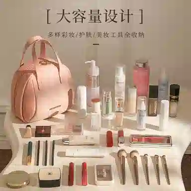 吉圣瑞化妆包高端便携式洗漱袋大容量手提护肤品收纳旅行女士化妆包 收纳便携防水