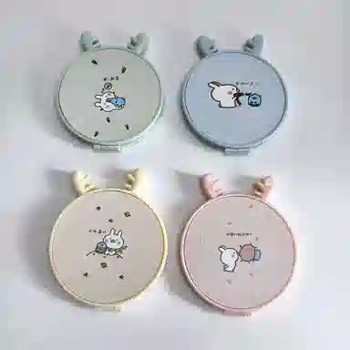 艾情草之恋 可爱小兔子梳妆双面化妆镜 便携