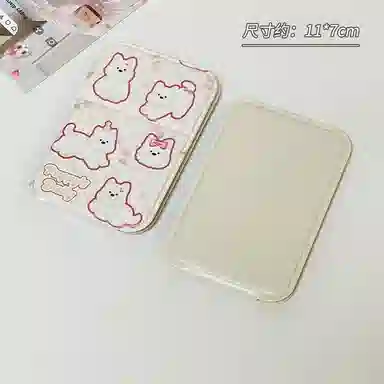 艾情草之恋 可爱便携旅游可折叠手持镜子 迷你随身