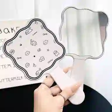 艾情草之恋 高级便捷手柄镜子 补妆