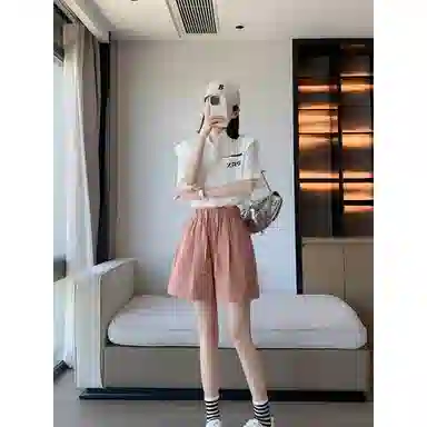 梓润格 美式复古宽松简约时尚潮流设计感户外小众百搭高级感大码短袖休闲韩版青春校园风学生通勤无性别主义野营一穿即走衬衫 男女同款