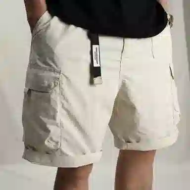 实年服工 户外休闲宽松五分运动工装短裤 男款