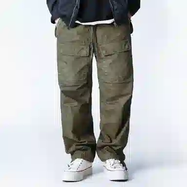 实年服工 重磅水洗质感直筒休闲长裤男装 男款