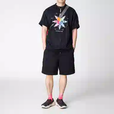 实年服工 宽松舒适百搭时尚薄款五分裤休闲工装短裤 男款