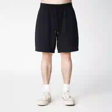 实年服工 质感简约宽松运动时尚舒适五分休闲短裤 男款