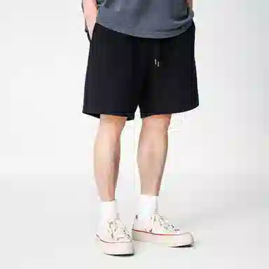 实年服工 质感简约宽松运动时尚舒适五分休闲短裤 男款