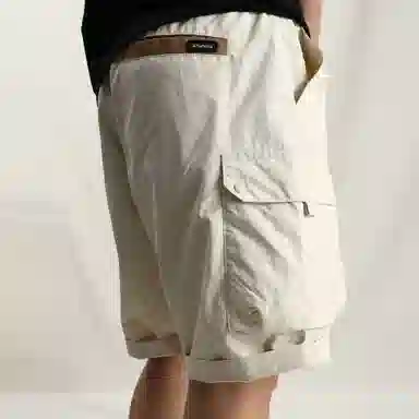 实年服工 户外休闲宽松五分运动工装短裤 男款