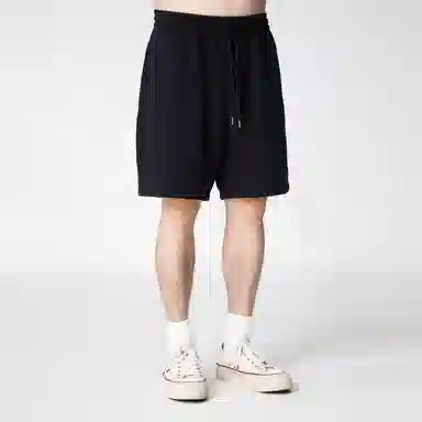 实年服工 质感简约宽松运动时尚舒适五分休闲短裤 男款