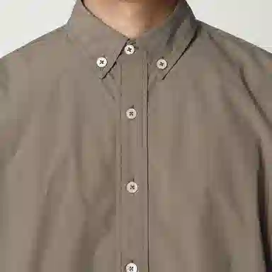 实年服工 秋冬简约抗皱通勤宽松休闲大口袋外套长袖衬衫 男款