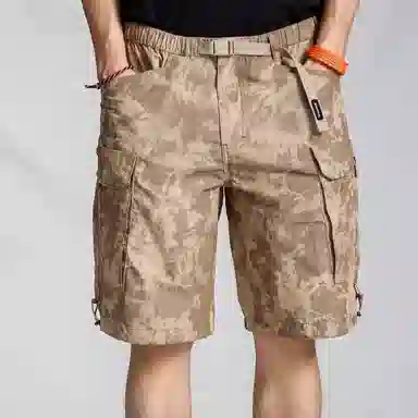 实年服工 轻薄户外多口袋五分裤宽松休闲工装短裤 男款