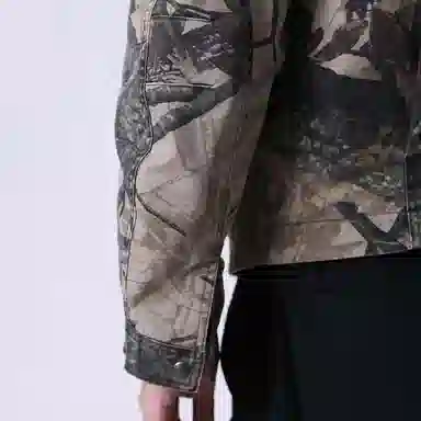 实年服工 美式复古水洗经典迷彩翻领休闲时尚舒适百搭夹克外套 男款