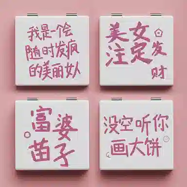 未来枫情 手持高清折叠化妆镜