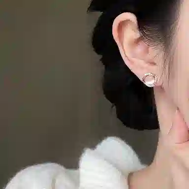 【S925银针|养耳洞】 极昼 轻奢闪耀镶钻简约个性高级感设计 气质优雅高颜值时尚百搭 睡觉免摘防过敏耳饰 锆石 耳钉 男女同款情侣款