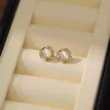 【S925银针|养耳洞】 极昼 轻奢闪耀镶钻简约个性高级感设计 气质优雅高颜值时尚百搭 睡觉免摘防过敏耳饰 锆石 耳钉 男女同款情侣款