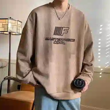 Cotton Gene American Street Letter Print Sweatshirt