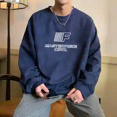 Cotton Gene American Street Letter Print Sweatshirt