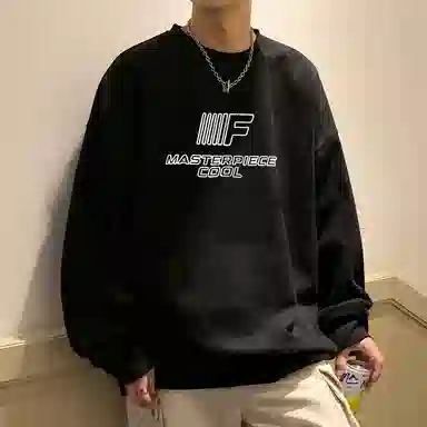 Cotton Gene American Street Letter Print Sweatshirt