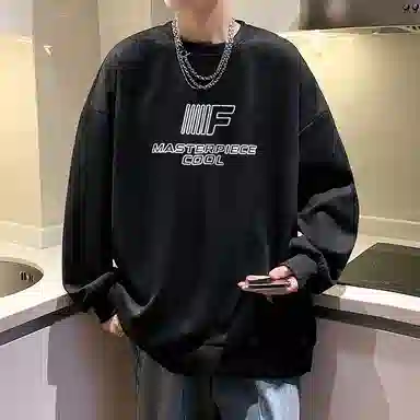 Cotton Gene American Street Letter Print Sweatshirt