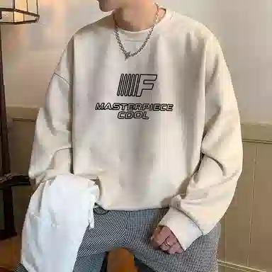 Cotton Gene American Street Letter Print Sweatshirt