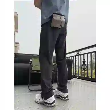 臣目 侧拉链微喇速干裤子男夏季薄款美式机能工装裤户外徒步登山裤休闲裤 男女同款