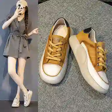 SENJIALUO Classic Retro White Sneakers 2025