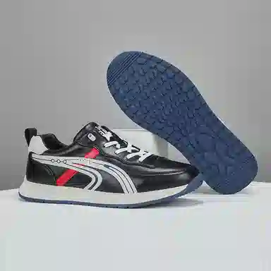 SENJIALUO Casual Leather Sneakers