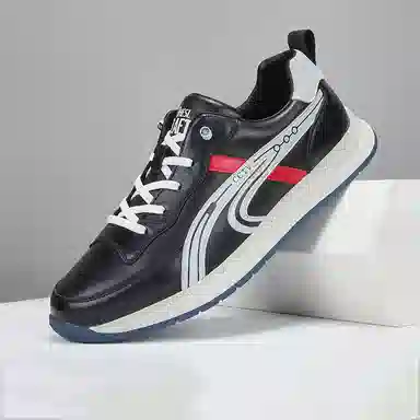 SENJIALUO Casual Leather Sneakers