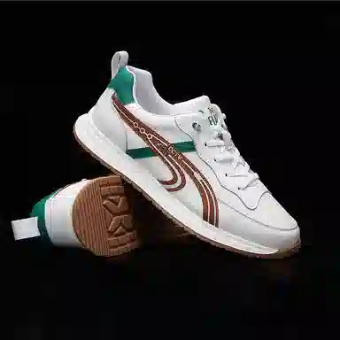 SENJIALUO Casual Leather Sneakers