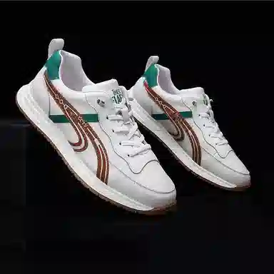 SENJIALUO Casual Leather Sneakers