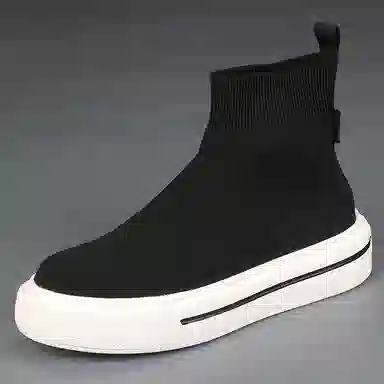 SENJIALUO Flyknit High-Top Sneakers