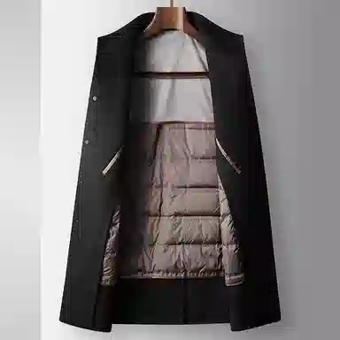 SENJIALUO Mid-Length Wool Coat