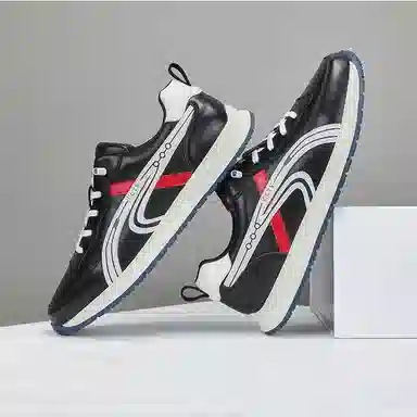 SENJIALUO Casual Leather Sneakers