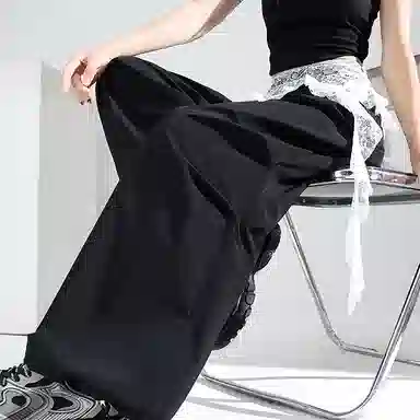 雾闪闪 时尚简约百搭通勤休闲裤 女款