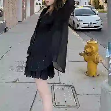 雾闪闪 纯色百搭休闲长袖衬衫 女款