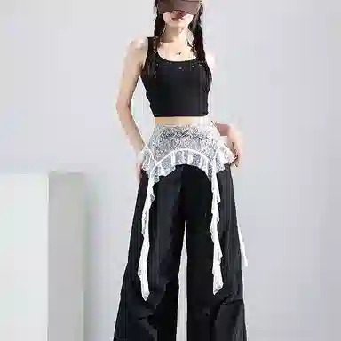 雾闪闪 时尚简约百搭通勤休闲裤 女款