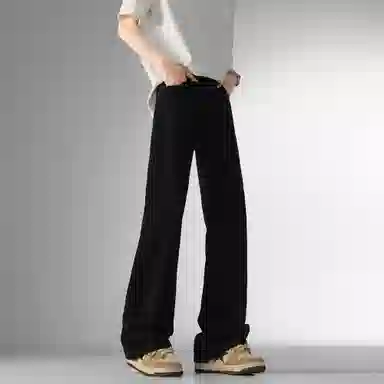 布客行 美式高街复古水洗舒适百搭显高显瘦阔腿直筒长裤牛仔裤 男女同款